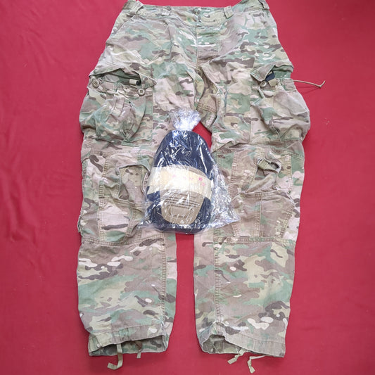 US Army Medium Regular Combat OCP Multicam FRAC Pants w/ Knee Pads Used (ec11-NOV210)