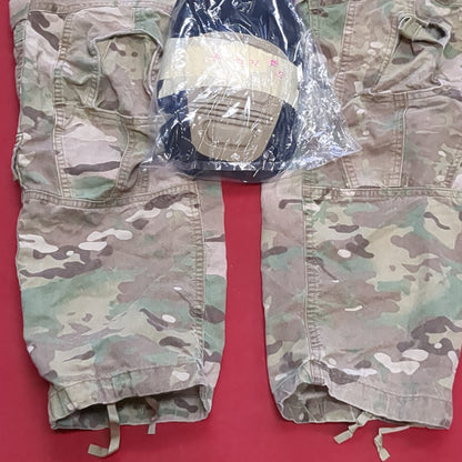 US Army Medium Regular Combat OCP Multicam FRAC Pants w/ Knee Pads Excellent Condition *ocp12- ea08-MAR25*