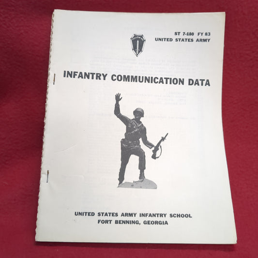 BOOK INFANTRY COMMUNICATION DATA 1983 (BOX24)