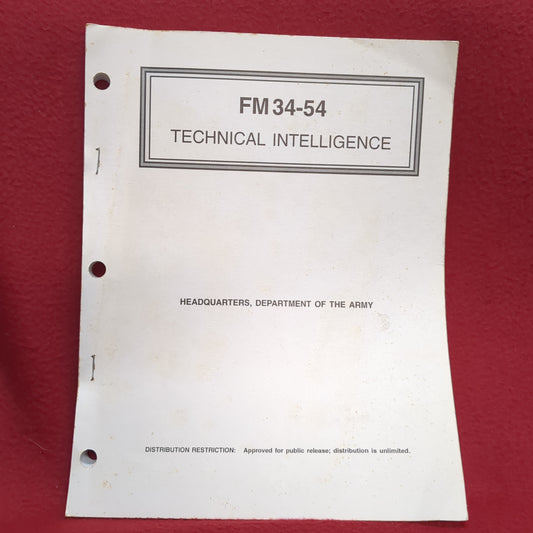 BOOK FIELD MANUAL:  TECHNICAL INTELLIGENCE 30 JANUARY 1998  (BOX24)