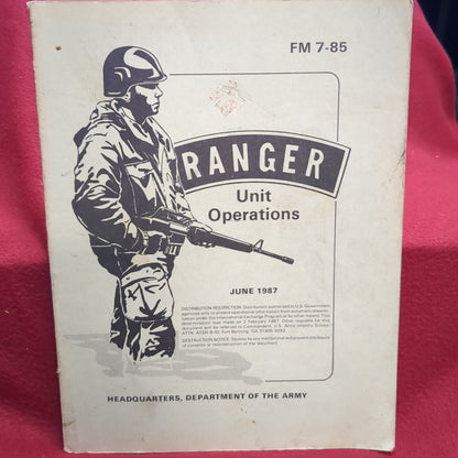 BOOK - RANGER UNIT OPERATIOINS JUNE 1987 (BOX25)