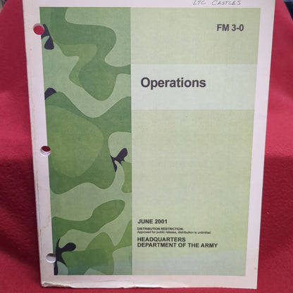 BOOK - FIELD MANUAL OPERATIONS HEADQUARTERS DEPARTMENT OF THE ARMY JUNE 2001 14 FEBRUARY 1986(BOX25)