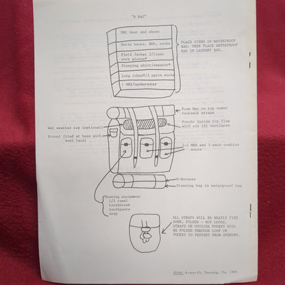 BOOK ADVANCED NONCOMMISIONED OFFICER COURSE STUDENT SOP15 MAY 1985  (BOX25)