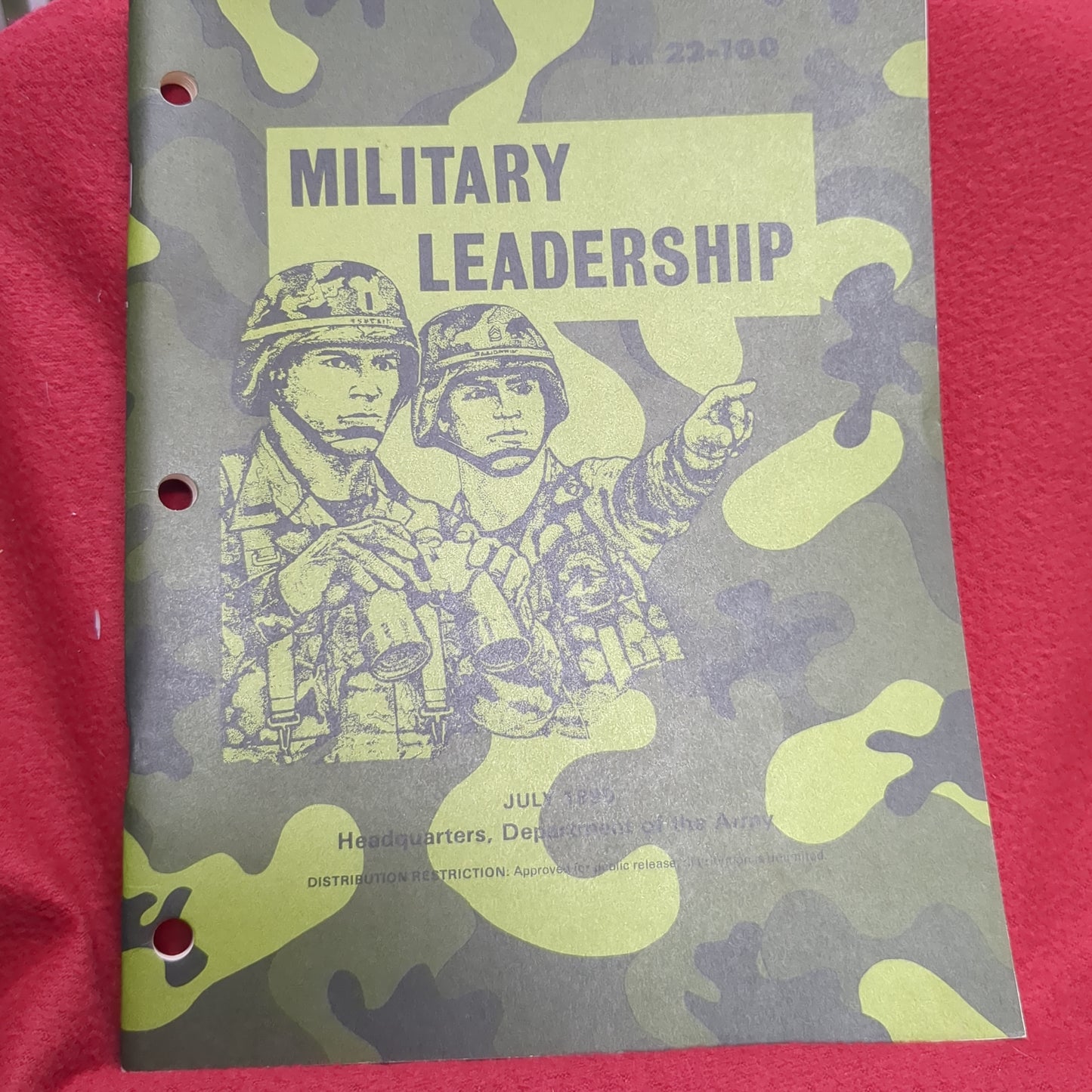 BOOK - MILITARY LEADERSHIP JULY 1990 (BOX25)