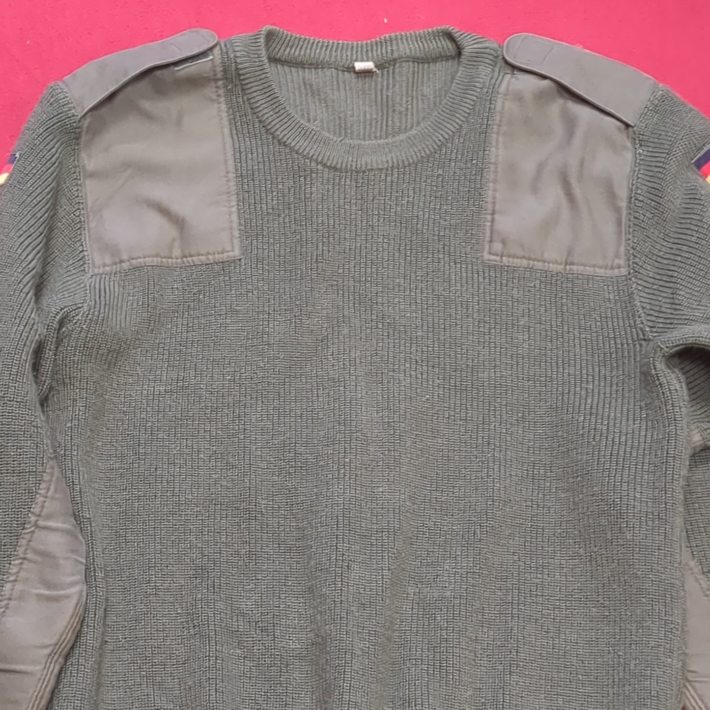 German Military Sweater Pull Over German Flag. Size 50 Excellent Condition (aa13-NOV276)