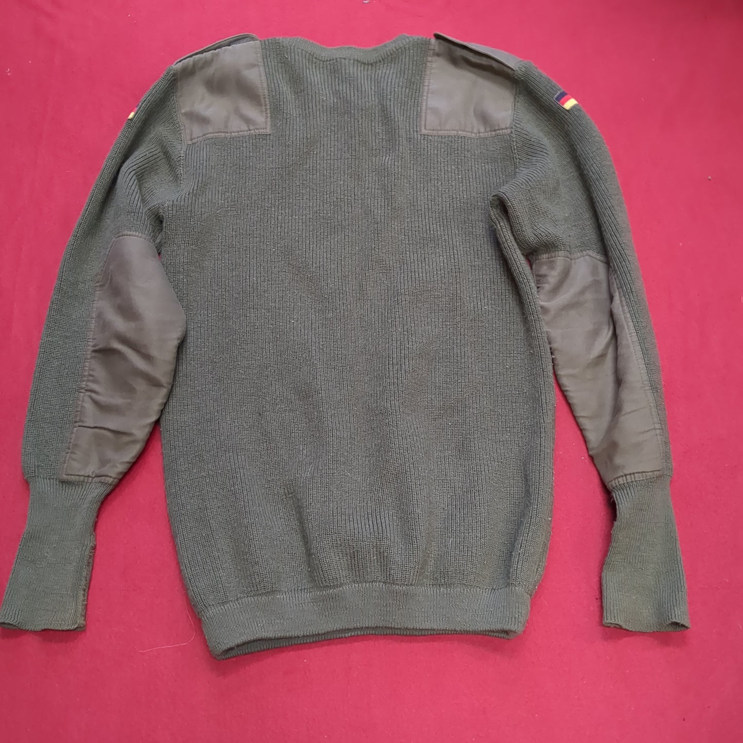 German Military Sweater Pull Over German Flag. Size 50 Excellent Condition (aa13-NOV276)