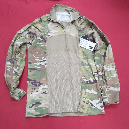 NWT US Army Medium 1/4 Quarter Zip Type 2 Combat OCP Multicam FRAC Top Shirt (fa09-enu193)