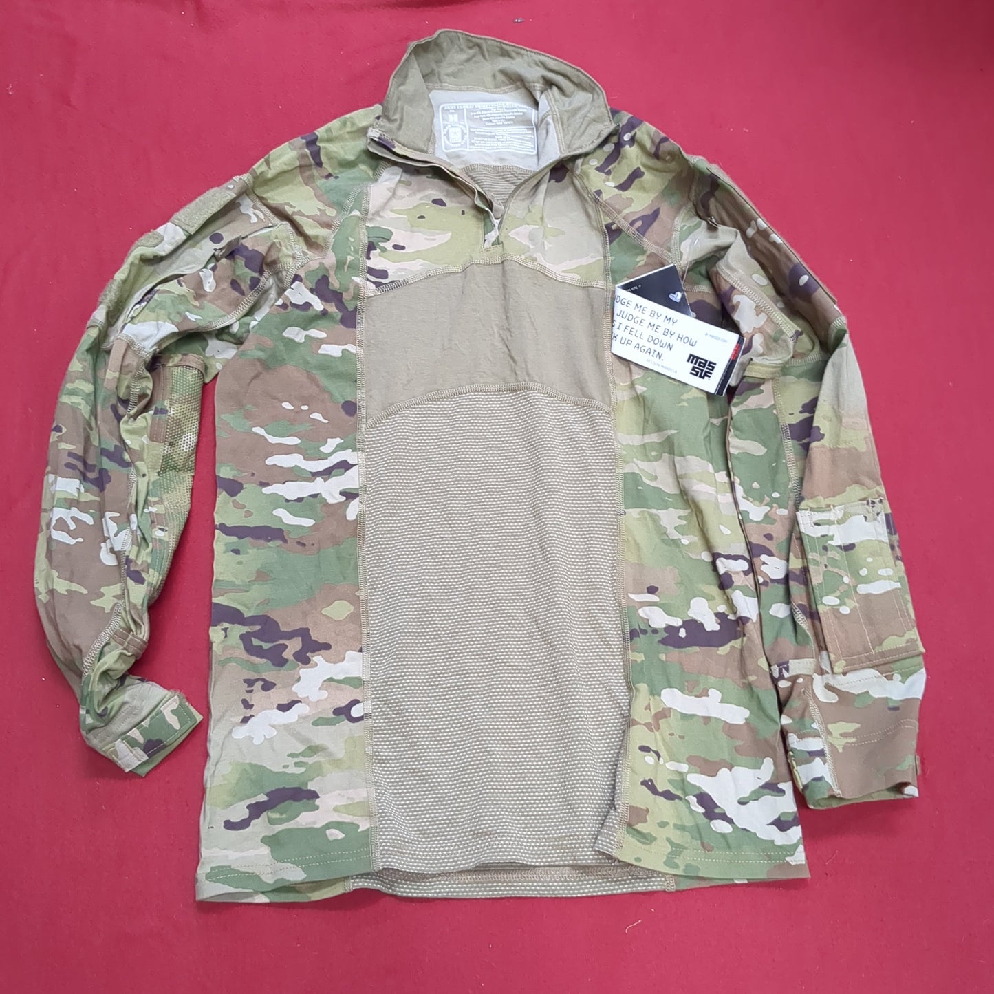 NWT US Army Medium 1/4 Quarter Zip Type 2 Combat OCP Multicam FRAC Top Shirt (cso- fa10-FEB175)