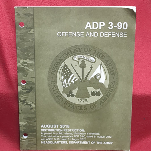 BOOK  -  ADP 3-90 OFFENSE AND DEFENSE AUGUS 2018   (BOX27)