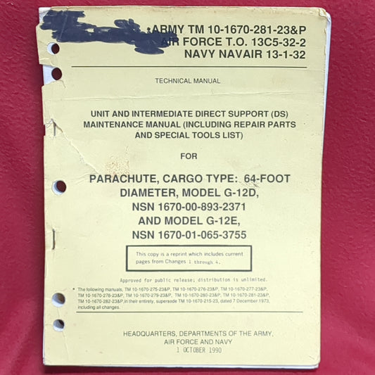 BOOK -  TECHNICAL MANUAL: UNIT AND INTERMEDIATE DIRECT SUPPORT (DS) MAINTENANCE MANUAL (INCLUDING REPAIR PARTS AND SPECIAL TOOLS LIST) (SPECIFIC EQUIPMENT IS LISTED BELOW) 1 OCTOBER 1990 (BOX27)