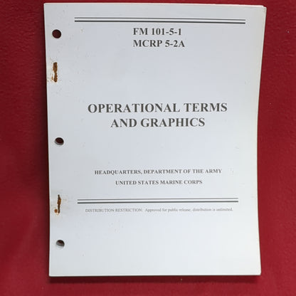 BOOK -    FIELD MANUAL: OPERATIONAL TERMS AND GRAPHICS 21 OCTOBER 1985  (BOX 28)