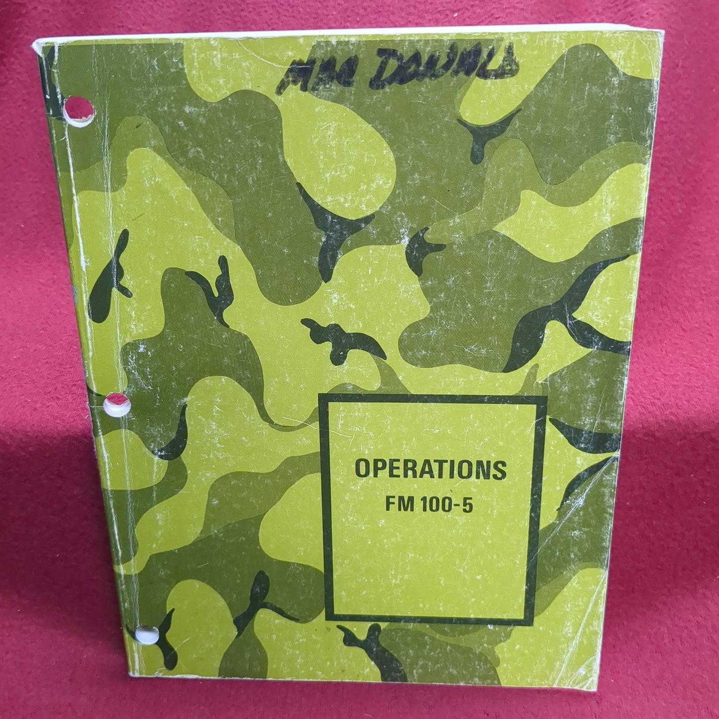 BOOK -HEADQUARTERS: DEPARTMENT OF THE ARMY: FIELD MANUAL 100-5:  OPERATIONS:  20 AUGUST 1982 (BOX 29)