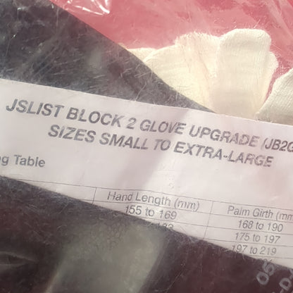 NOS JSLIST Block 2 Glove Upgrade (JB2GU) Small-X-Large AirBoss Defense (cbrn4-DEC45)