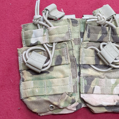 CONDOR TRIPLE STACKER OPEN-TOP M4 MAG POUCH MULTICAM Used (32cr-DEC50)