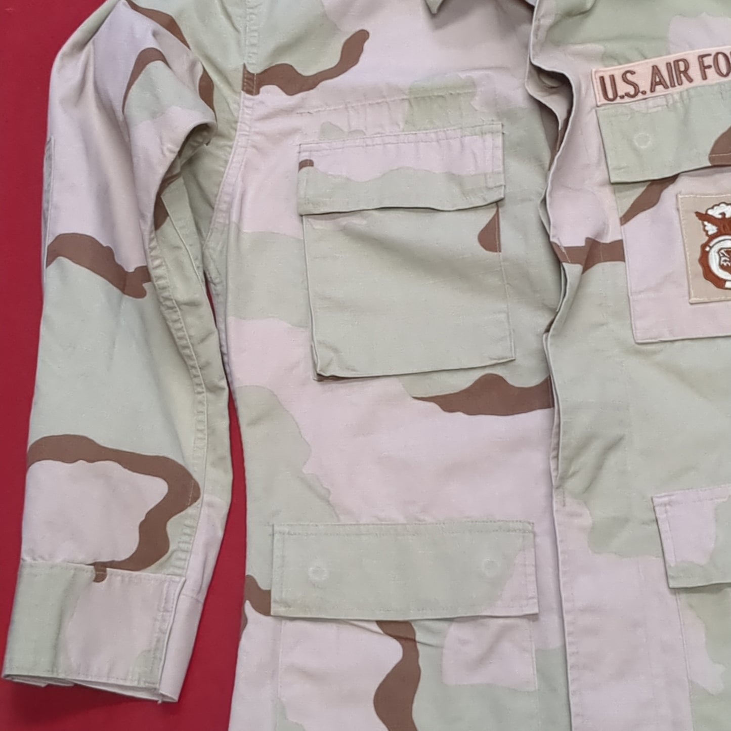 US Army X-Small Regular DCU Desert Camo Top Jacket Uniform Good Condition (17s-- (ab08-DEC56