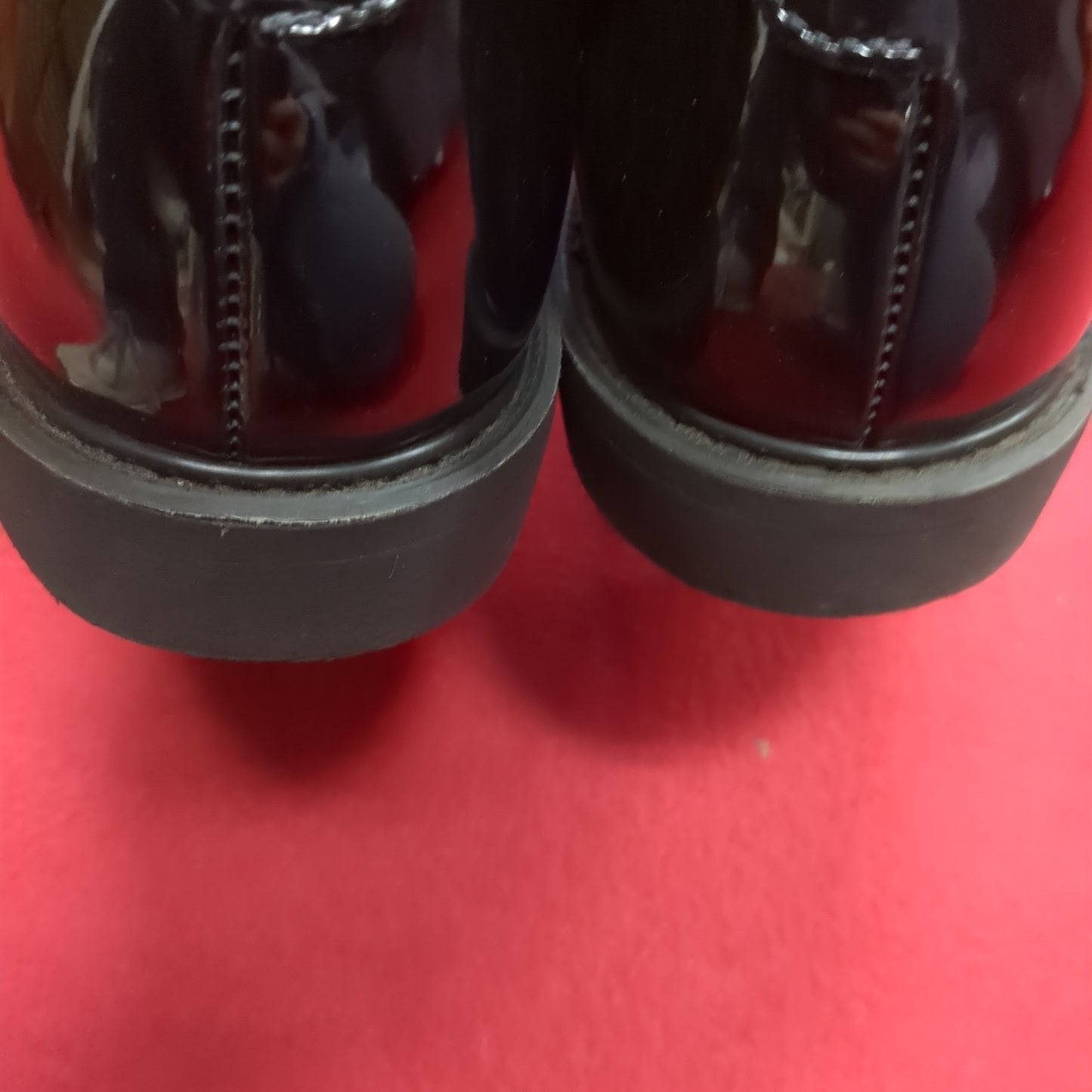 BATES Military High Gloss Black Oxford Dress Shoes Mens 9.5 D Good Condition (hc08-DEC78)