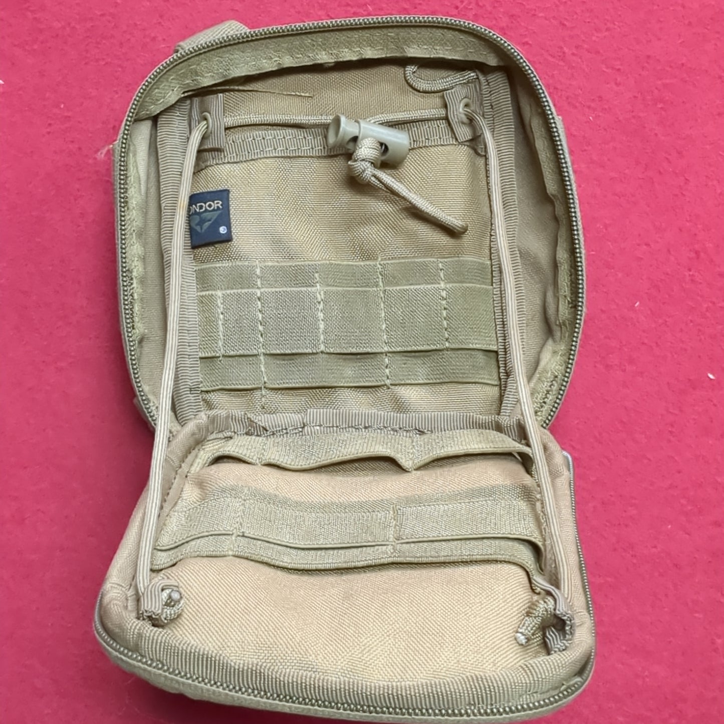 Condor Side Kick Coyote Geocaching MOLLE Pouch Used (32cr-DEC80)