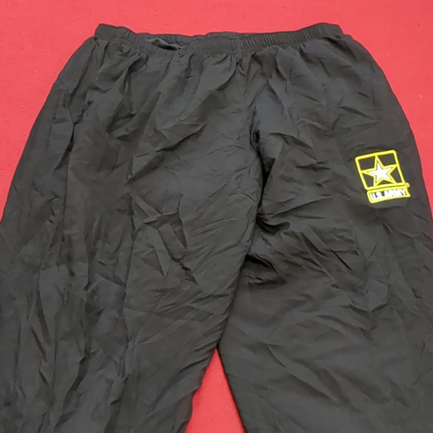 US army pt pants black medium long gold apfu uniform used (fb07-enu37)