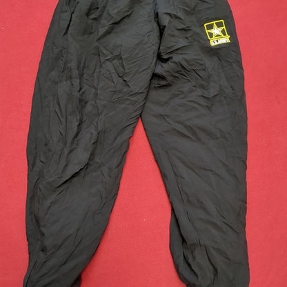 US army pt pants black medium long gold apfu uniform used (fb07-enu37)