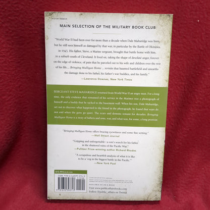 BOOK -  BRINGING MULLIGAN HOME: THE OTHER SIDE OF THE GOOD WAR BY DALE MAHARIDGE: 2013 (BOX33)