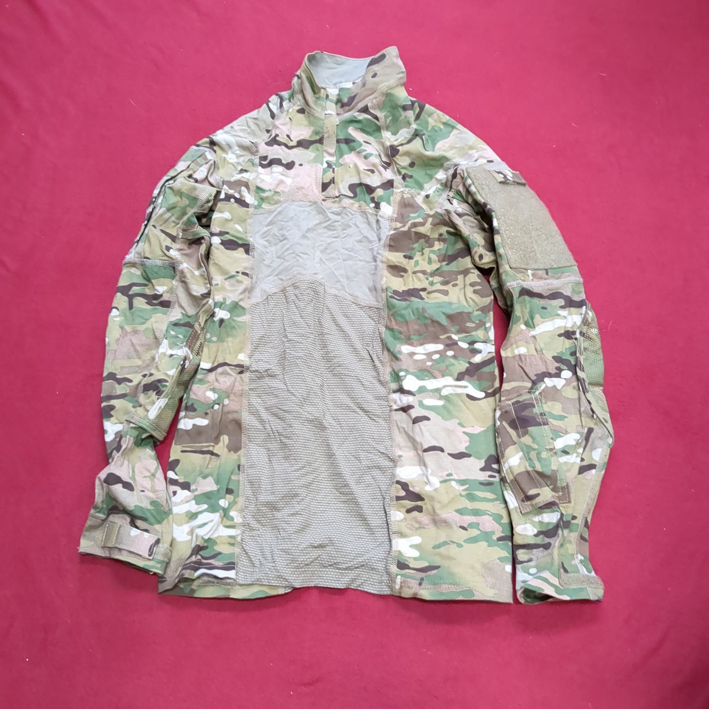 NOS US Army Medium 1/4 Quarter Zip Type 2 Combat OCP Multicam FRAC Top Shirt (fa09-ENU192)