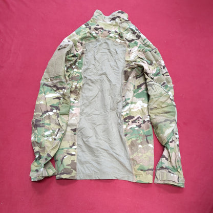 US Army Small 1/4 Quarter Zip Type 2 Combat OCP Multicam FRAC Top Shirt Good Condition (fa06-ALP65)