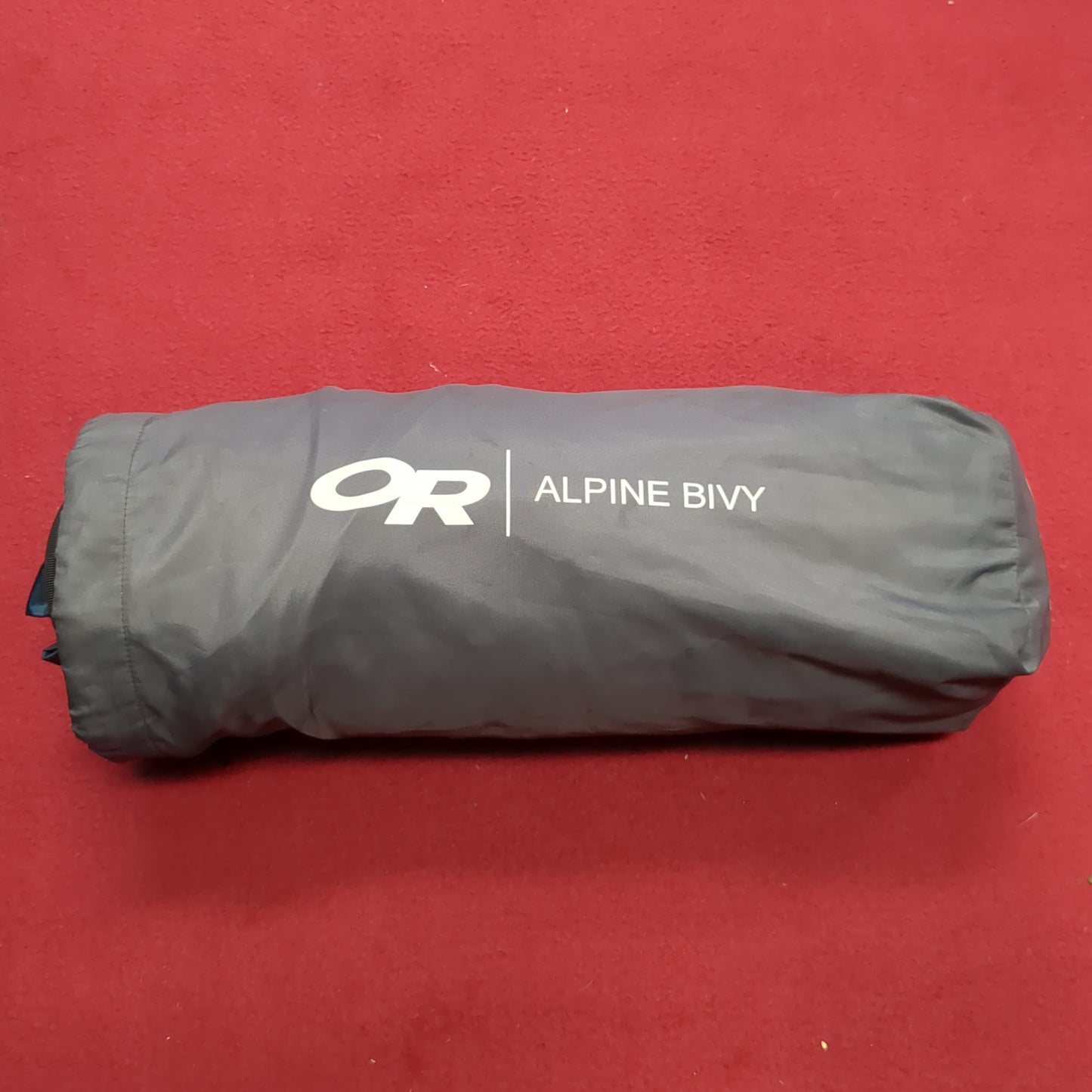 Outdoor Research OR Alpine Bivy Sack Gray/Blue W/ Poles Goretex Good Condition (kelty-DEC133)