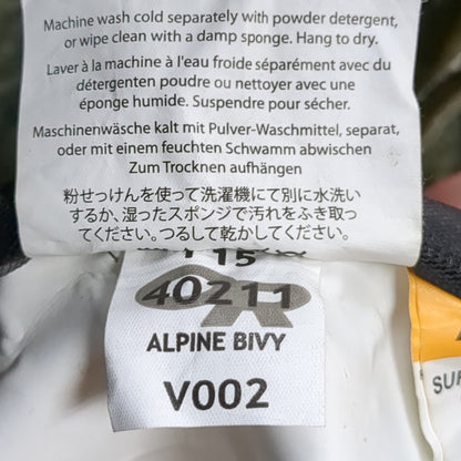 Outdoor Research OR Alpine Bivy Sack Gray/Blue W/ Poles Goretex Good Condition (kelty-DEC133)