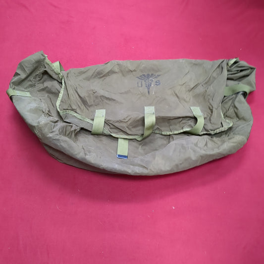 US MILITARY Hospital Linen Nylon Bag Green 6545-00-926-6660 Used (bag-DEC134)