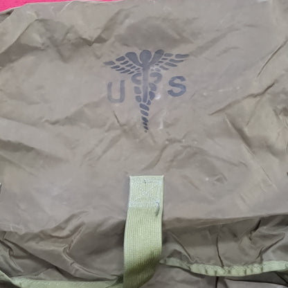 US MILITARY Hospital Linen Nylon Bag Green 6545-00-926-6660 Used (bag-DEC134)