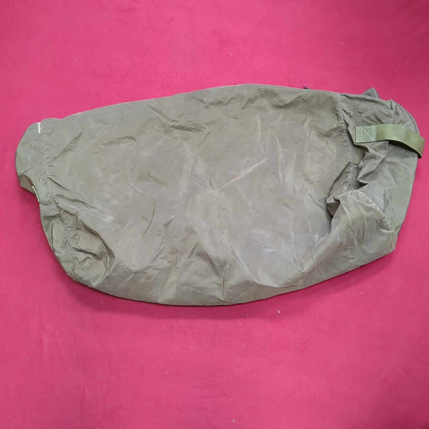 US MILITARY Hospital Linen Nylon Bag Green 6545-00-926-6660 Used (bag-DEC134)