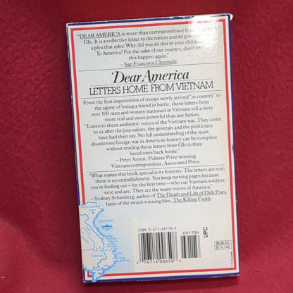 BOOK -  DEAR AMERICA: LETTERS HOME FROM VIETNAM: EDITED BY BERNARD EDELMAN: FOREWORD BY WILLIAM BROYLES, JR.: 1988 (BOX36)