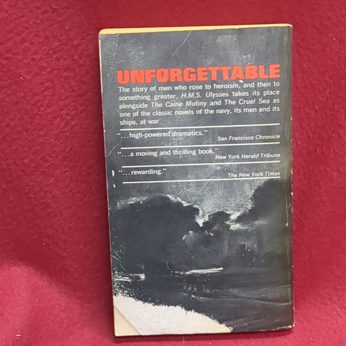 BOOK  - H.M.S. ULYSSES: WRITTEN BY ALISTAIR MacLEAN: 1955  (BOX36)