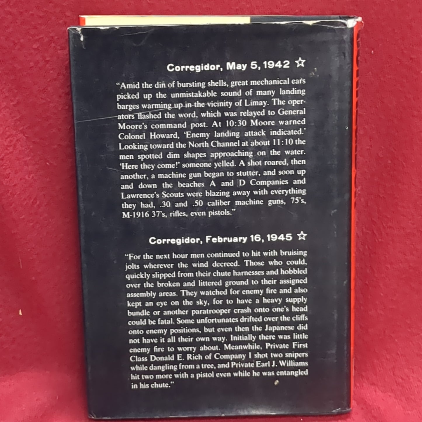 BOOK -  CORREGIDOR: THE SAGA OF A FORTRESS: BY JAMES H. AND WILLIAM M. BELOTE: (FOREWORD BY ROBERT LECKIE) 1967  (BOX36)