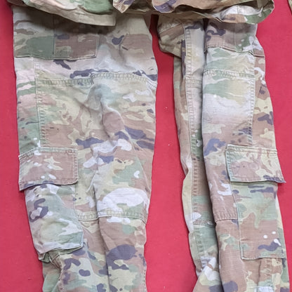 SET of US Army SMALL REGULAR Traditional OCP Uniform Top Pants Air Force Used  (ec11-FEB20)