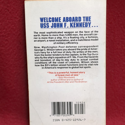 BOOK  -  SUPER CARRIER: A DRAMATIC INSIDE ACCOUNT OF LIFE ABOARD: THE WORLD'S MOST POWERFUL SHIP, THE USS JOHN F. KENNEDY: BY GEORGE G. WILSON: 1988  (BOX39)