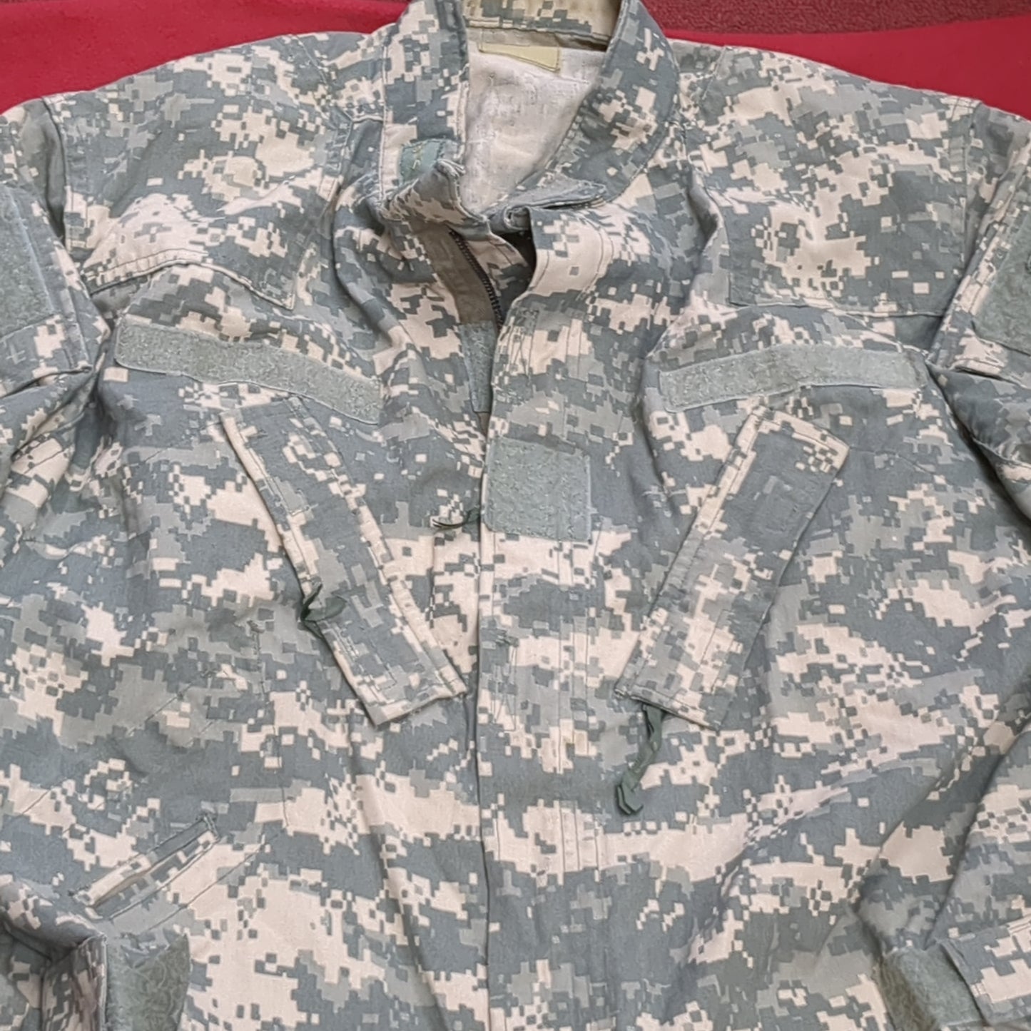 SET of US Army Flight Large Long Top/ Large Regular Pants Combat Aircrew Uniform Top Pants ACU Digital Pattern Excellent Condition (acu4-DEC163)