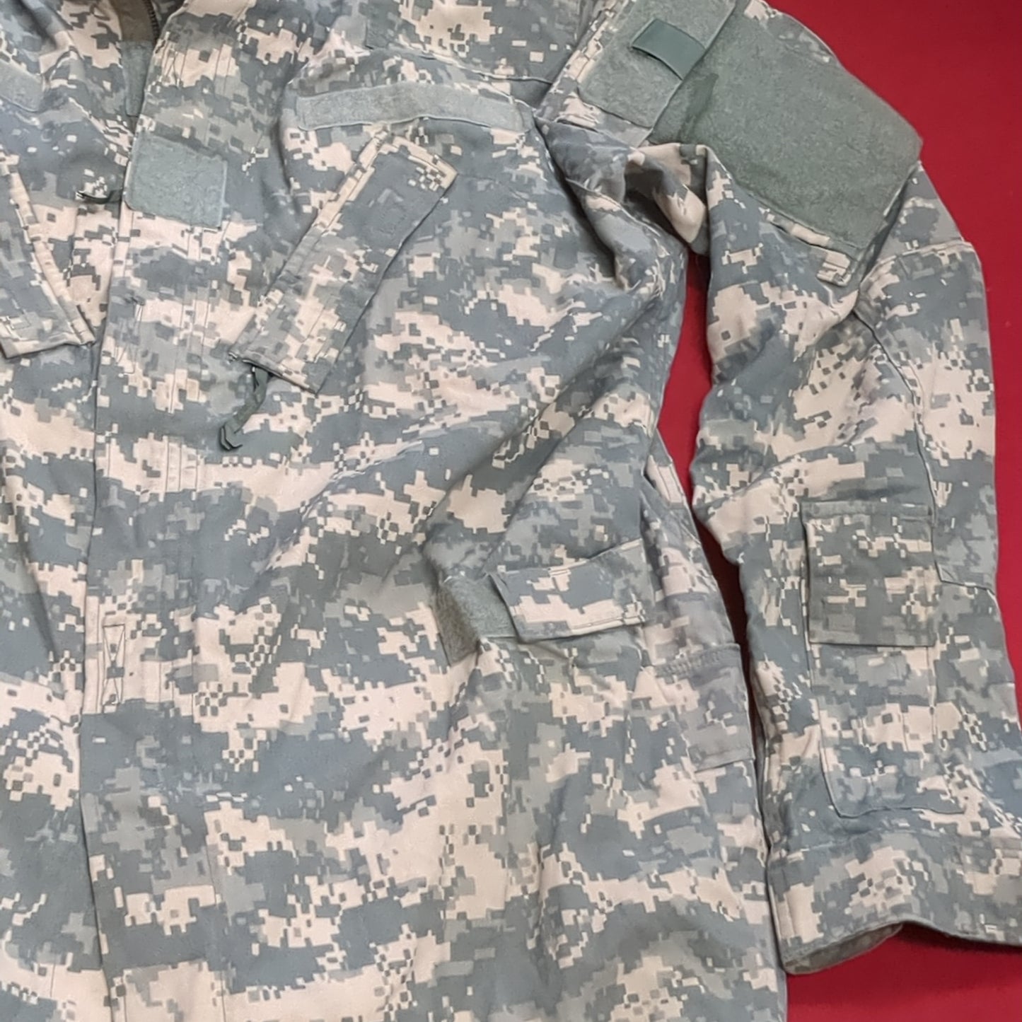 SET of US Army Flight Large Long Top/ Large Regular Pants Combat Aircrew Uniform Top Pants ACU Digital Pattern Excellent Condition (acu4-DEC163)