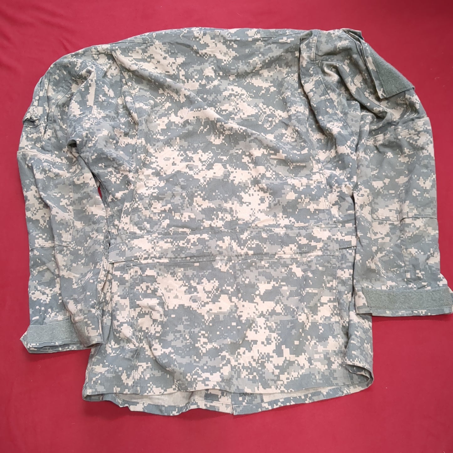 SET of US Army Flight Large Long Top/ Large Regular Pants Combat Aircrew Uniform Top Pants ACU Digital Pattern Excellent Condition (acu4-DEC163)