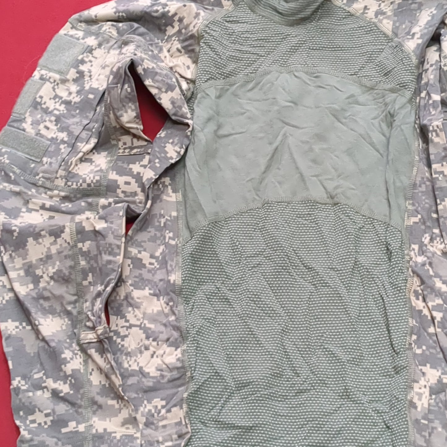 US Army Large Turtleneck Type 1 Combat ACU Digital FRAC Top Shirt Used (fb05-YLU92)