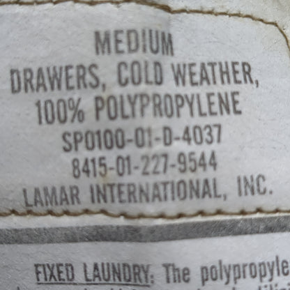 MEDIUM '90s Brown Cold Weather Poly-Pro Bottoms Good Condition (fa04-DEC173)