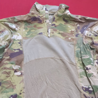 NOS US Army Medium 1/4 Quarter Zip Type 2 Combat OCP Multicam FRAC Top Shirt Good Condition (fa06-MAR95)