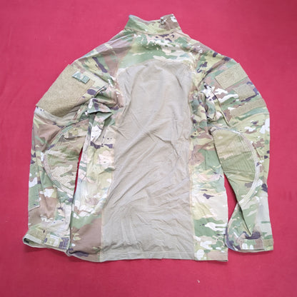 NOS US Army Medium 1/4 Quarter Zip Type 2 Combat OCP Multicam FRAC Top Shirt Good Condition (fa06-MAR95)