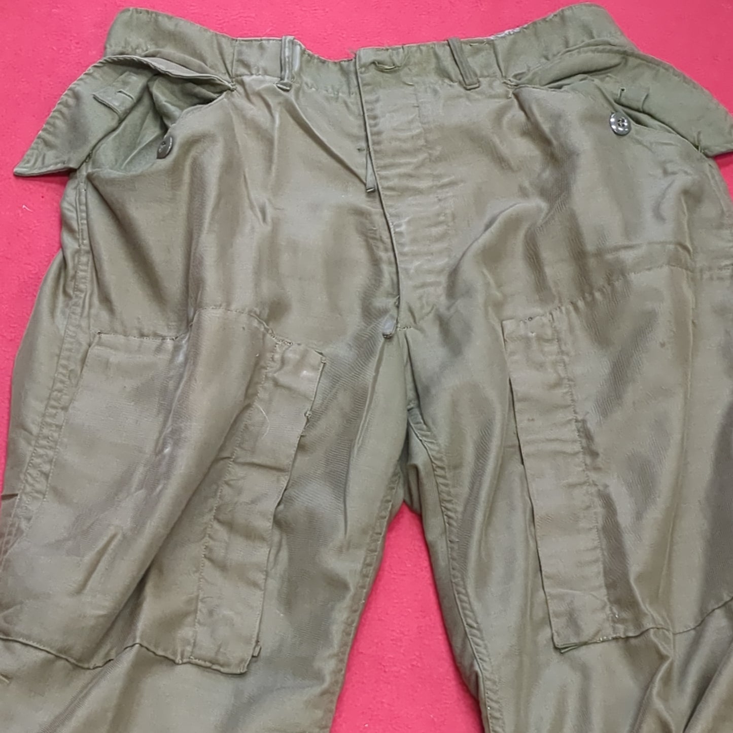 Korean War US Army  M-1951 Field Trousers Shell Pants 1950’s Size Large Regular Used (aa13-DEC192)