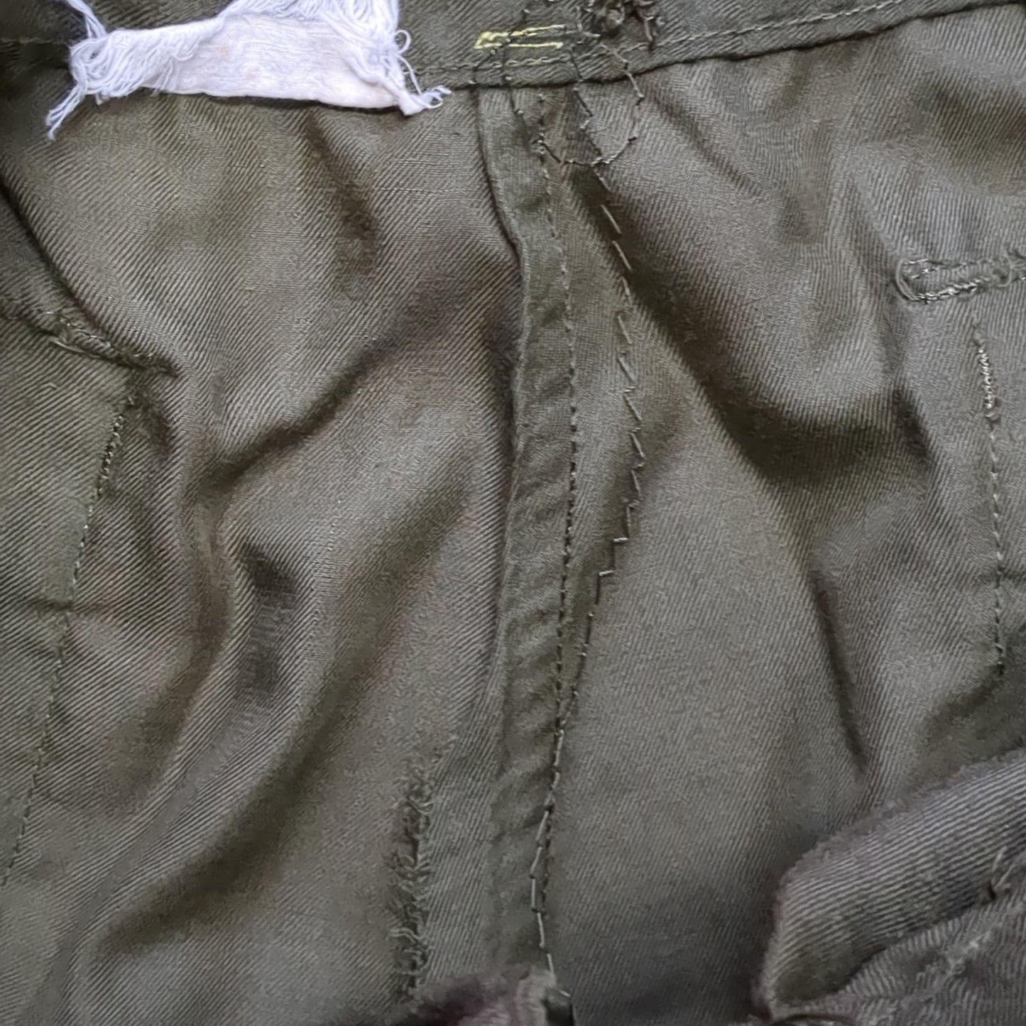 Korean War US Army  M-1951 Field Trousers Shell Pants 1950’s Size Large Regular Used (aa13-DEC192)