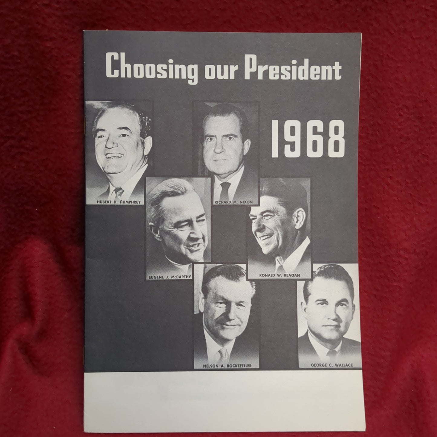 BOOK   CHOOSING OUR PRESIDENT: 1968 (BOX40)