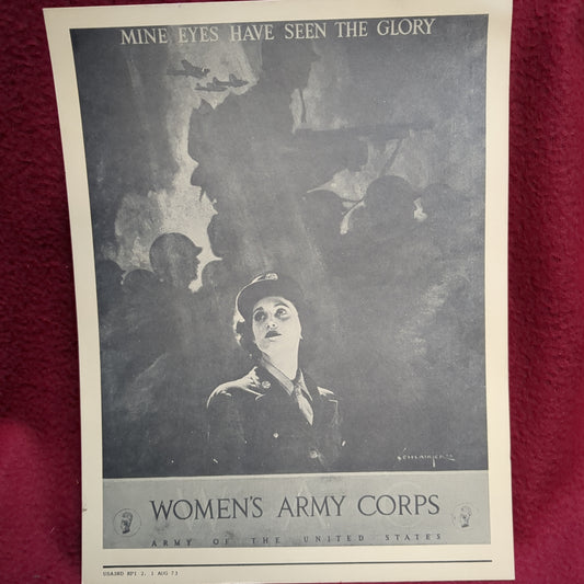 BOOK -  (FLYER)  WOMEN'S ARMY CORPS  AUG 73  (BOX40)