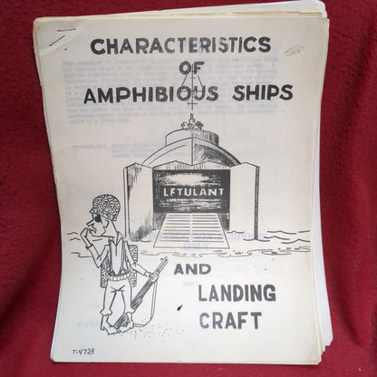 BOOK  -   CHARACTERISTICS OF AMPHIBIOUS SHIPS AND LANDING CRAFT: AGC (T-4728)  (BOX40)