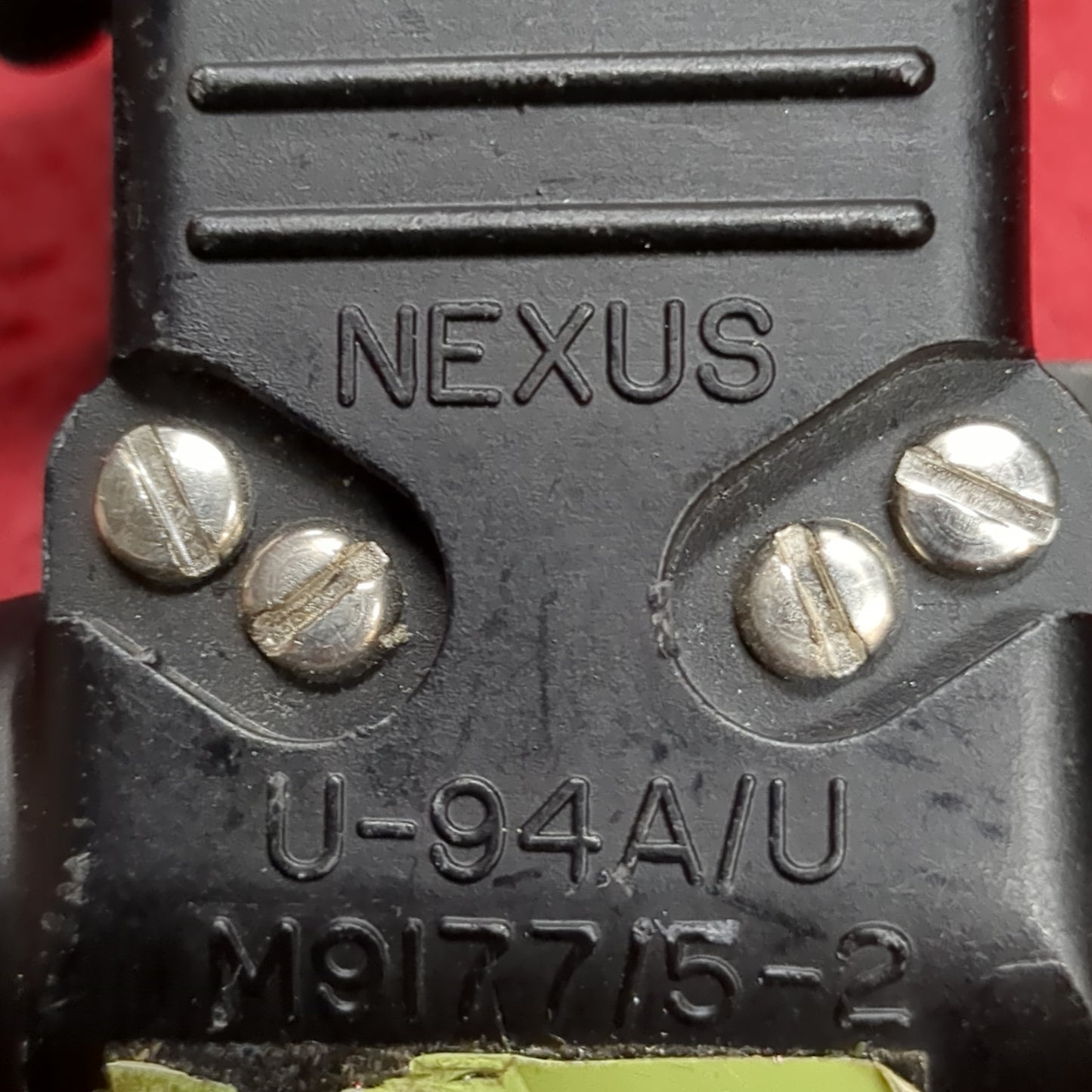 MSA Nexus Push to Talk PTT M9177/5-2 U-94A/U MSA PRC Good Condition (com2-JAN02)