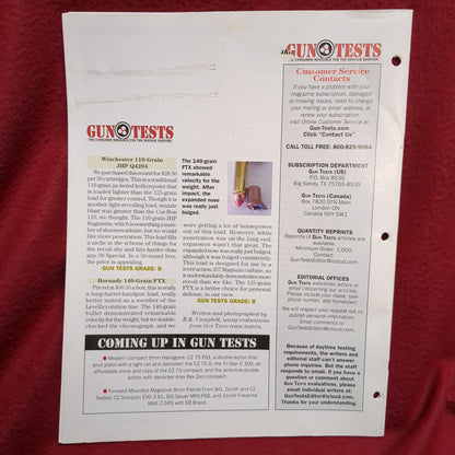 BOOK  FEBRUARY 2017/VOL. MMXVII, NO. 2  GUN TESTS/ CONSUMER RESOURCE FOR  SERIOUS SHOOTER  (BOX42)